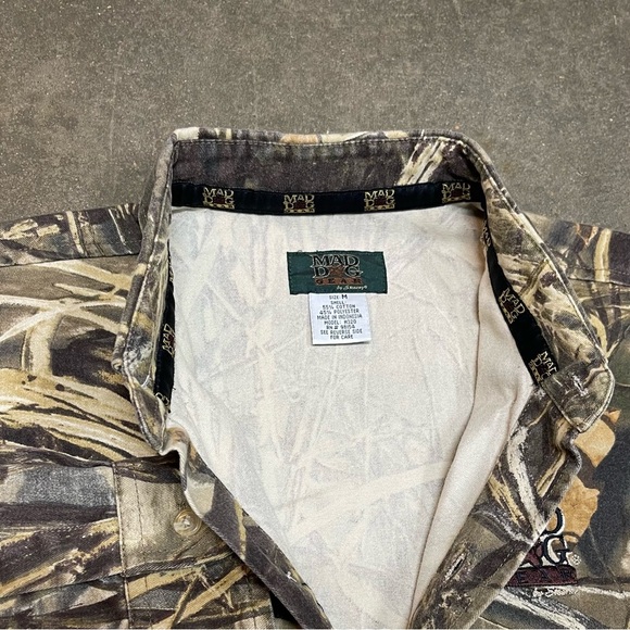 Vintage Advantage Camouflage Camo Button Up Shirt Hunting Grunge - Picture 5 of 8